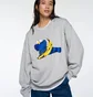 Свитшот унисекс Uniqlo Kaws Warhol Graphic Sweatshirt Grey E472951-000