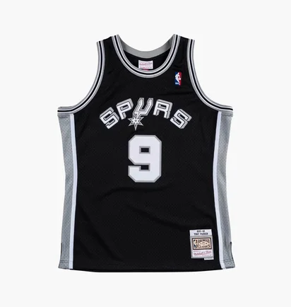 Майка чоловіча Mitchell & Ness Nba Swingman Jersey San Antonio Spurs 2001-02 Tony Parker Black SMJYLG19018-SASBLCK01TPA