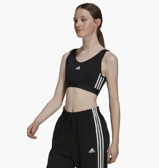 Топ жіночий Adidas Essentials 3-Stripes Crop Top Black Gs1343