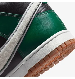 Кроссовки мужские Nike Dunk High Retro Shoes Black/Green Dr8805-001