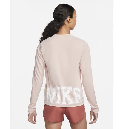 Лонгслив женский Nike W Df Run Midlayer Pink Dq6318-601