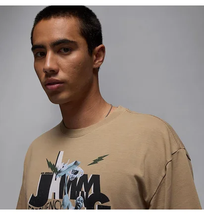 Футболка мужская Air Jordan Brand Jam 85 Ss Crew Beige HJ2929-240