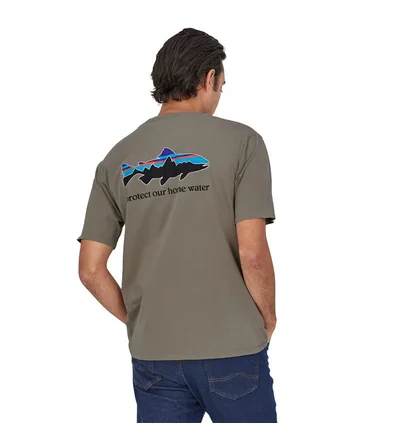 Футболка мужская Patagonia Home Water Trout Organic T-Shirt Grey 37547GDNG