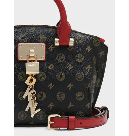 Сумка жіноча Dkny Elissa Mini Heritage Logo Satchel Black R93DJC28