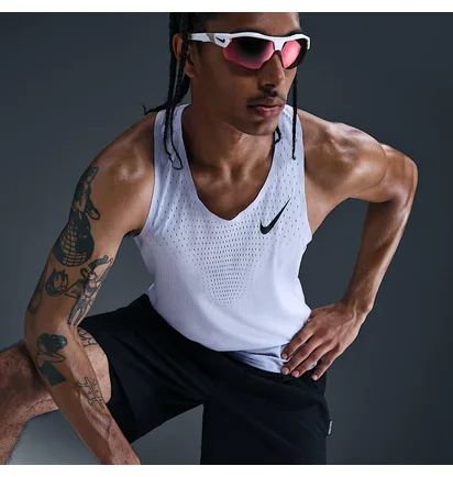 Майка чоловіча Nike Aeroswift Dri-Fit Adv Light Blue FN4231-057