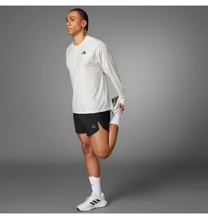 Лонгслів унісекс Adidas Made To Be Remade Running Henley White IN8148