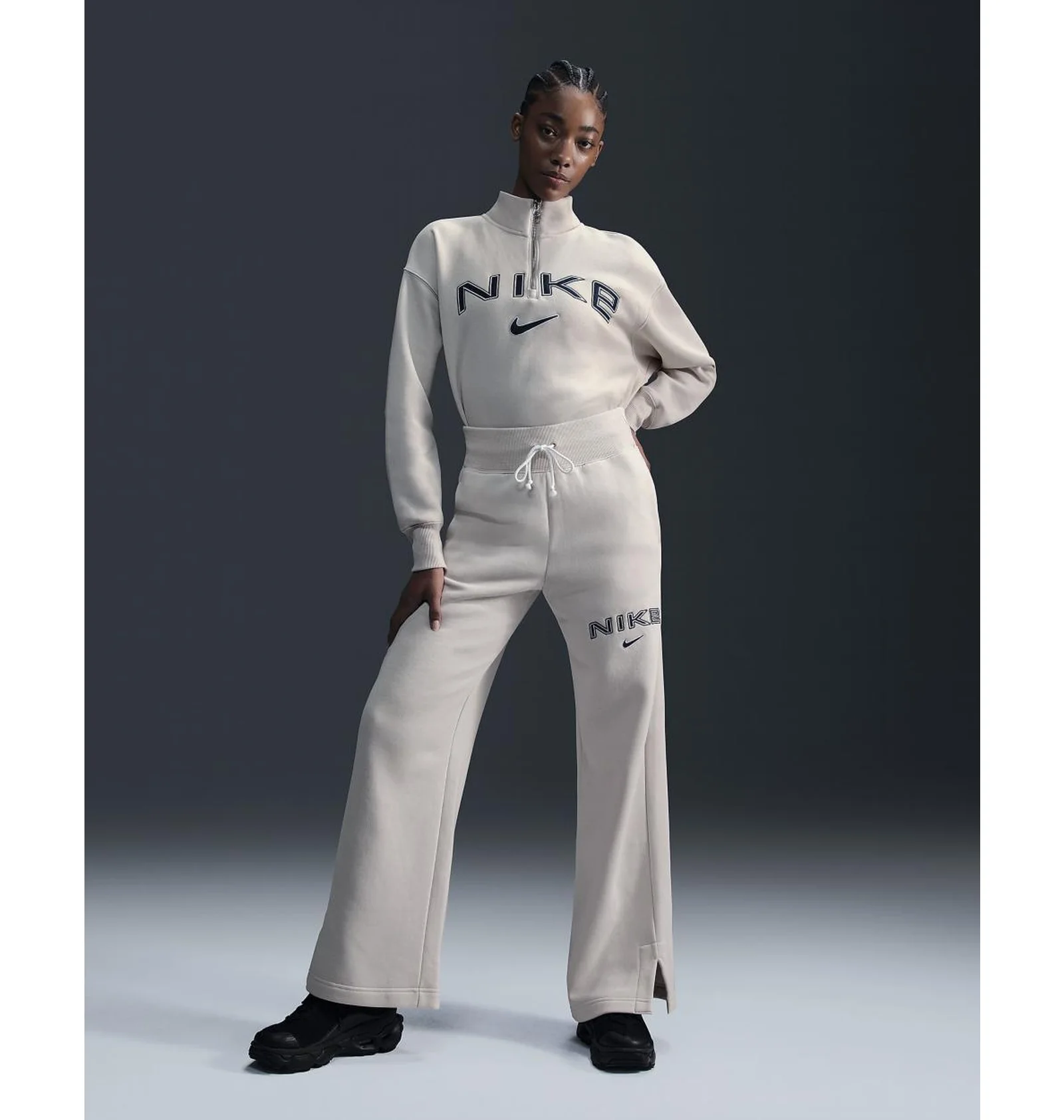 ᐉ Штани жіночі Nike Sportswear Phoenix Fleece High-Waisted Wide