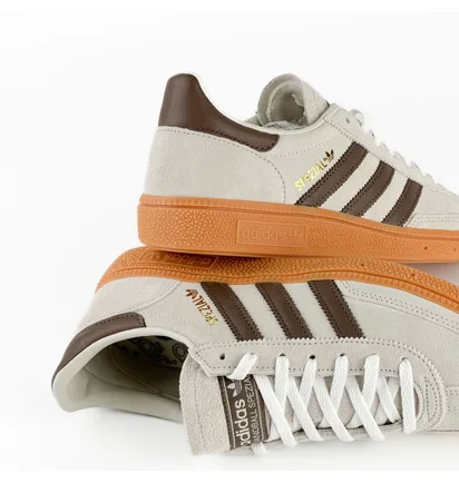 Кроссовки женские Adidas Handball Spezial Off-White Earth Strata Gum Grey JQ8903