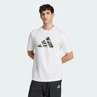 Футболка чоловіча Adidas M C Camo Logo T White JI6770