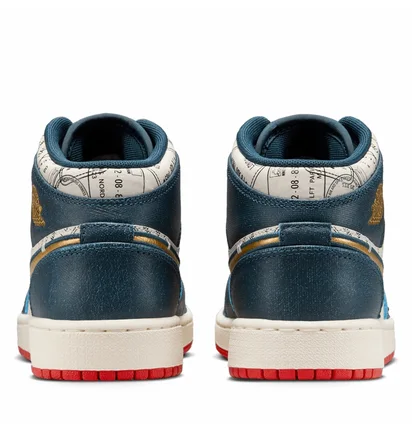 Кросівки дитячі Air Jordan 1 Mid Se Blue/White FN1353-400