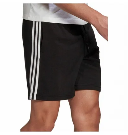 Шорты мужские Adidas Essentials French Terry 3 Stripes Shorts Black GK9597
