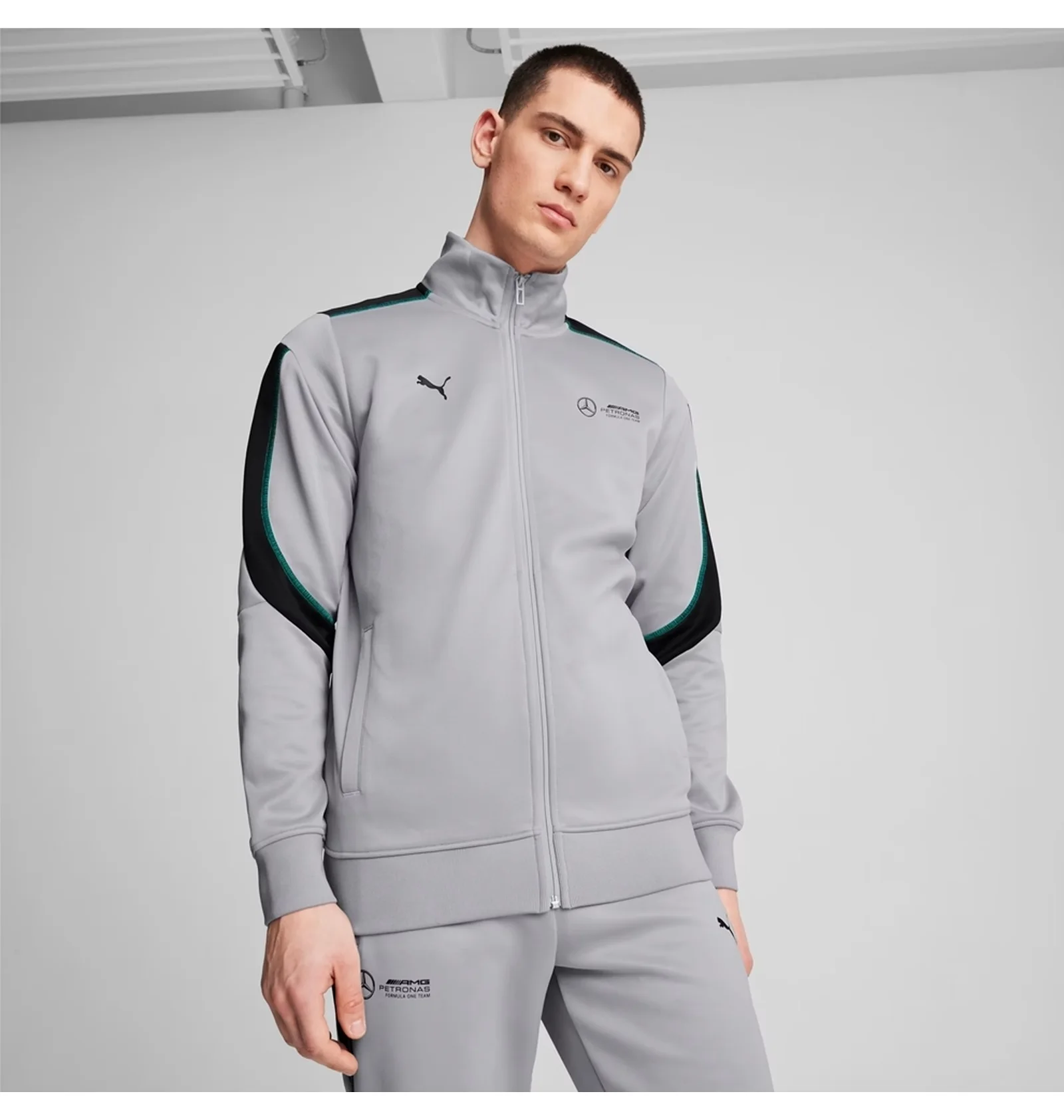 Puma フルジップジャケット ライムグリーン/グレー 00s Puma フルジップジャケット ライムグリーン/グレー 00s Puma