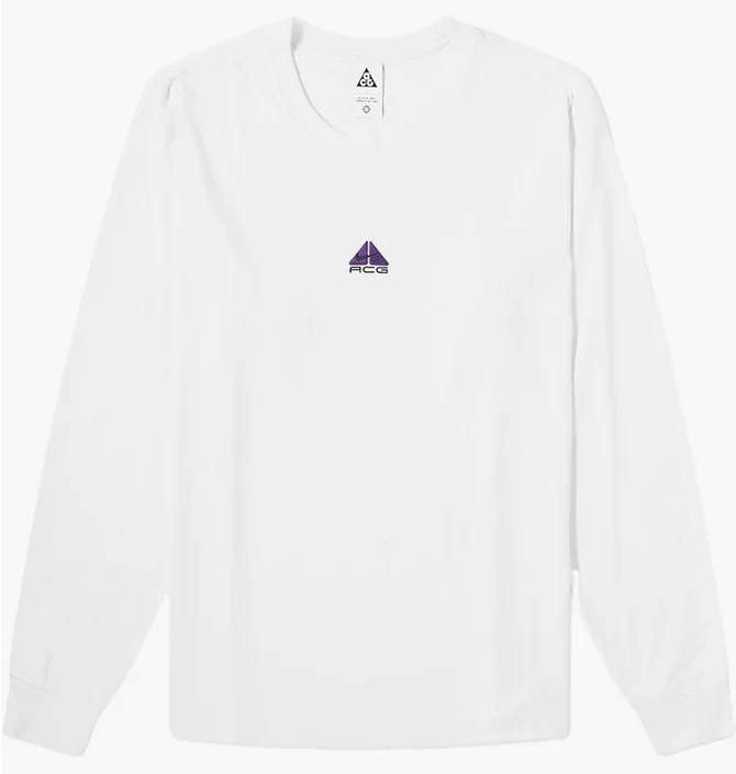 Лонгслів чоловічий Nike Acg Lungs T-Shirt White DR7753-122
