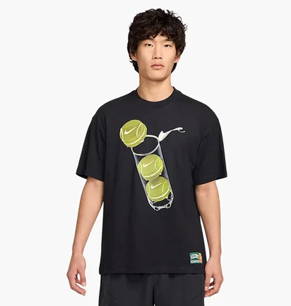 Футболка мужская Nike Court M90 Tennis Black HJ3468-010