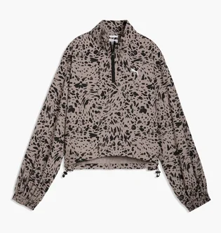 Олімпійка жіноча Puma Ess Animal Print Half-Zip Brown/Black 692465-88