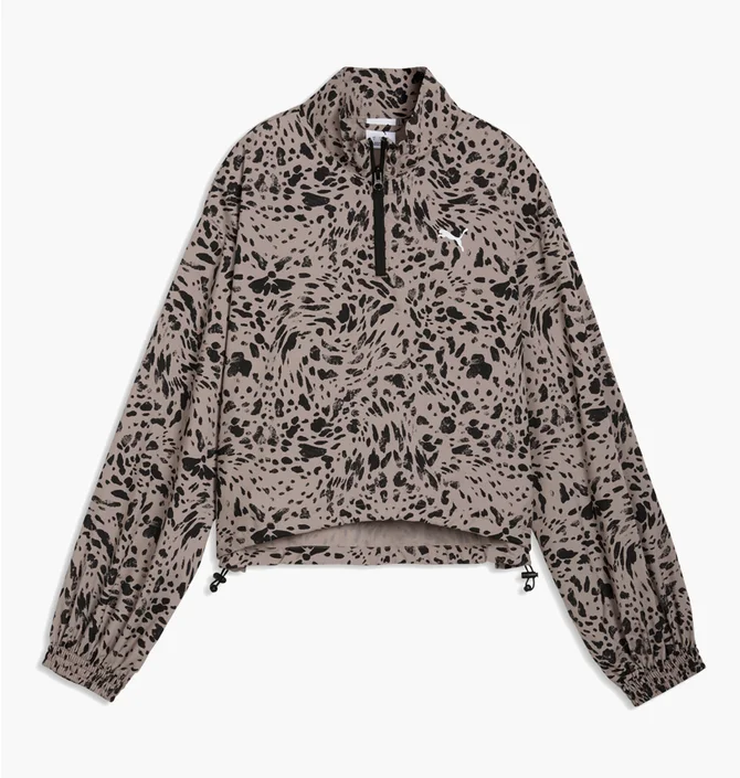 ᐉ Олимпийка женская Puma Ess Animal Print Half-Zip Brown/Black