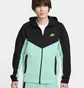 Толстовка мужская Nike Sportswear Tech Fleece Windrunner Black/Turquoise HF4432-349