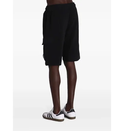 Шорти чоловічі C.P. Company Light Fleece Cargo Lens Shorts Black 18CMSB069A-002246G-999