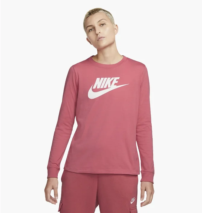 Лонгслив женский Nike Womens Long-Sleeve T-Shirt Pink Bv6171-622