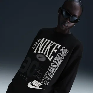 Світшот жіночий Nike Oversized Crew-Neck French Terry Black HF9491-010