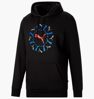 Худи мужское Puma Ess+ Graphic Hoodie Black 678069-01