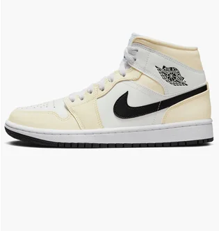 Кроссовки женские Nike Air Jordan 1 Mid Coconut Milk W White/Beige Bq6472-121
