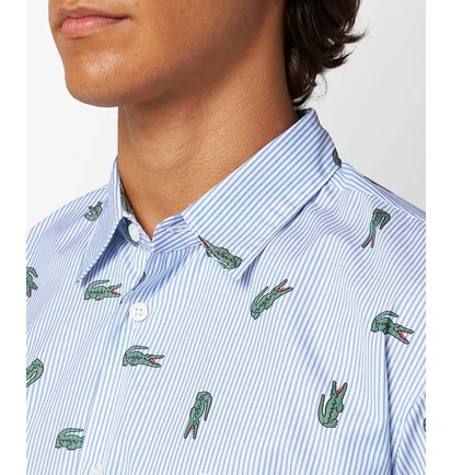 Сорочка чоловіча Comme des Garcons X Lacoste Light Blue FL-B004