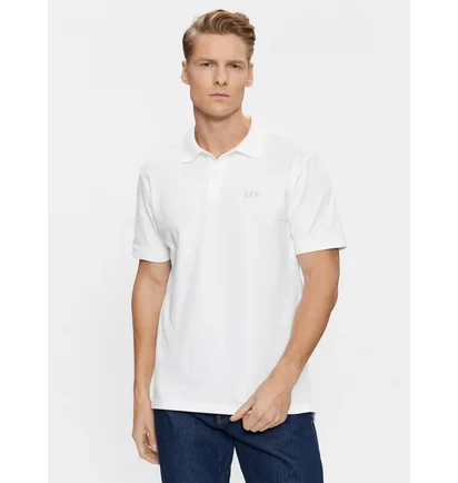 Поло чоловіче Gap F-Logo Regular Fit White 586306-05