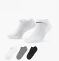 Носки унисекс Nike Everyday Cushion No Show Multi (3 пары) Sx7673-964