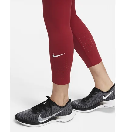 Леггинсы женские Nike Womens Mid-Rise Crop Pocket Running Leggings Red Cn8043-615