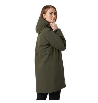 Парка женская Helly Hansen Mono Material Ins Rain Coat Green 53652-431