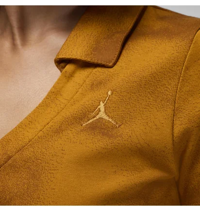 Рубашка женская Air Jordan Knit Short-Sleeve Top Brown FN5402-241