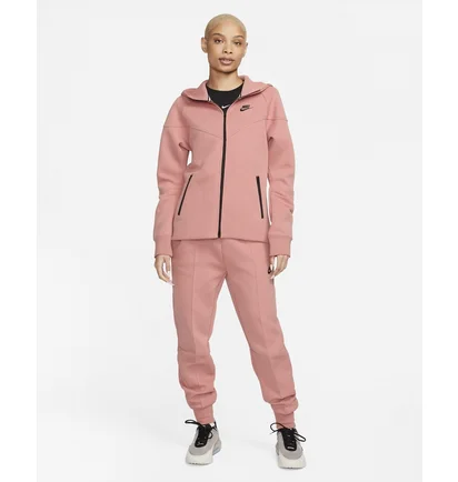 Женская толстовка Nike Sportswear Tech Fleece Windrunner WomenS Full-Zip Hoodie Pink FB8338-618