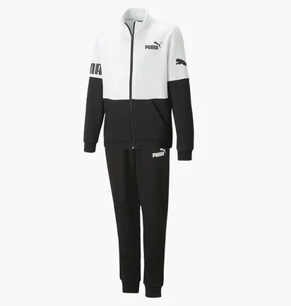 Спортивный костюм унисекс Puma Power Sweat Suit White/Black 674265-01