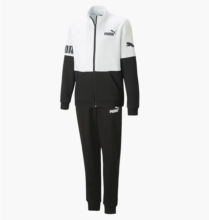 Спортивный костюм унисекс Puma Power Sweat Suit White/Black 674265-01