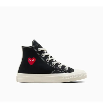 Кеди дитячі Converse X Comme Des Garçons Single Heart Chuck 70 Black A08802C