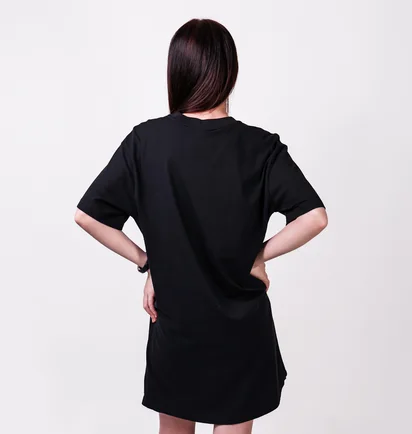 Платье женское Nike W Nsw Essntl Ss Dress Tshrt Black Dv7882-010