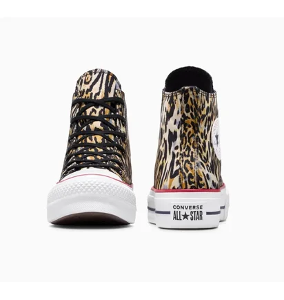 Кеды унисекс Converse Chuck Taylor All Star Lift Platform Leopard Multi A15462C