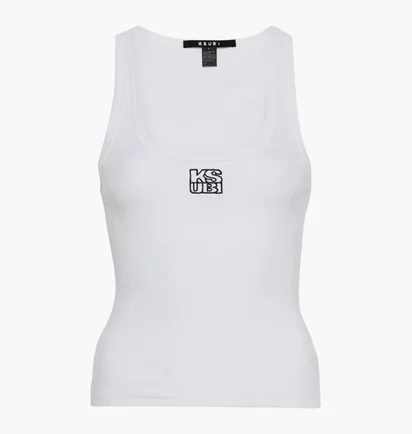 Майка женская Ksubi Stacked Origin Tank White WPS24TA005
