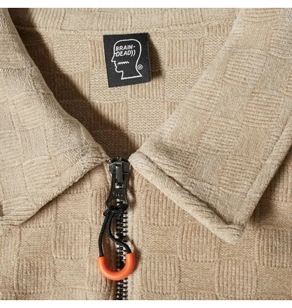 Поло унісекс Brain Dead Knit Check Beige BDP23T13002843BR14