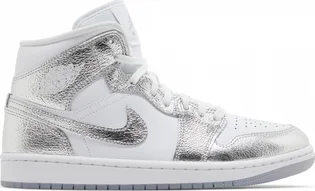 Кроссовки женские Air Jordan 1 Mid Se Metallic/White FN5031-100