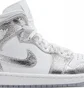 Кроссовки женские Air Jordan 1 Mid Se Metallic/White FN5031-100