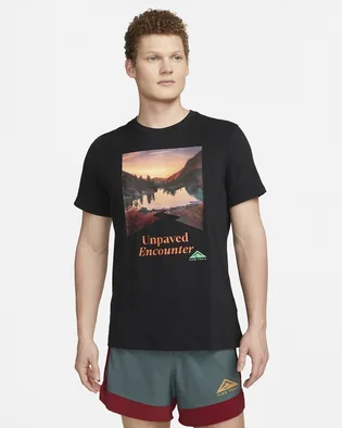 Футболка мужская Nike T-Shirt Trail Dri-Fit Black FD0120-010