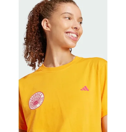 Футболка женская Adidas Farm Rio Graphics Orange JD6293