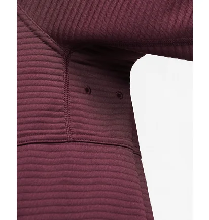 Худі чоловіче Nike Pro Dri-Fit Fleece Fitness Pullover Bordo DV9821-681