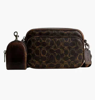 Сумка жіноча Coach Finlay In Loved Signature Canvas Brown CEA89-QBBRN