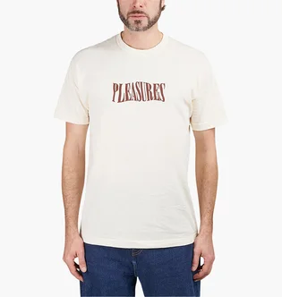 Футболка мужская Pleasures Party Logo T-Shirt Beige P21SU051-CREAM