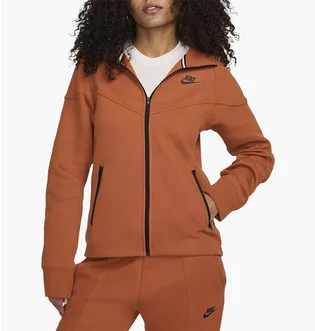 Толстовка женская Nike W Nsw Tch Flc Wr Fz Hdy Orange FB8338-825
