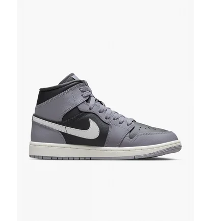 Кроссовки женские Air Jordan 1 Mid Grey Bq6472-022