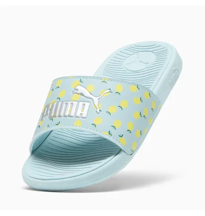 Тапочки детские Puma Cool Cat 2.0 Lemon Slides Turquoise 395657-02